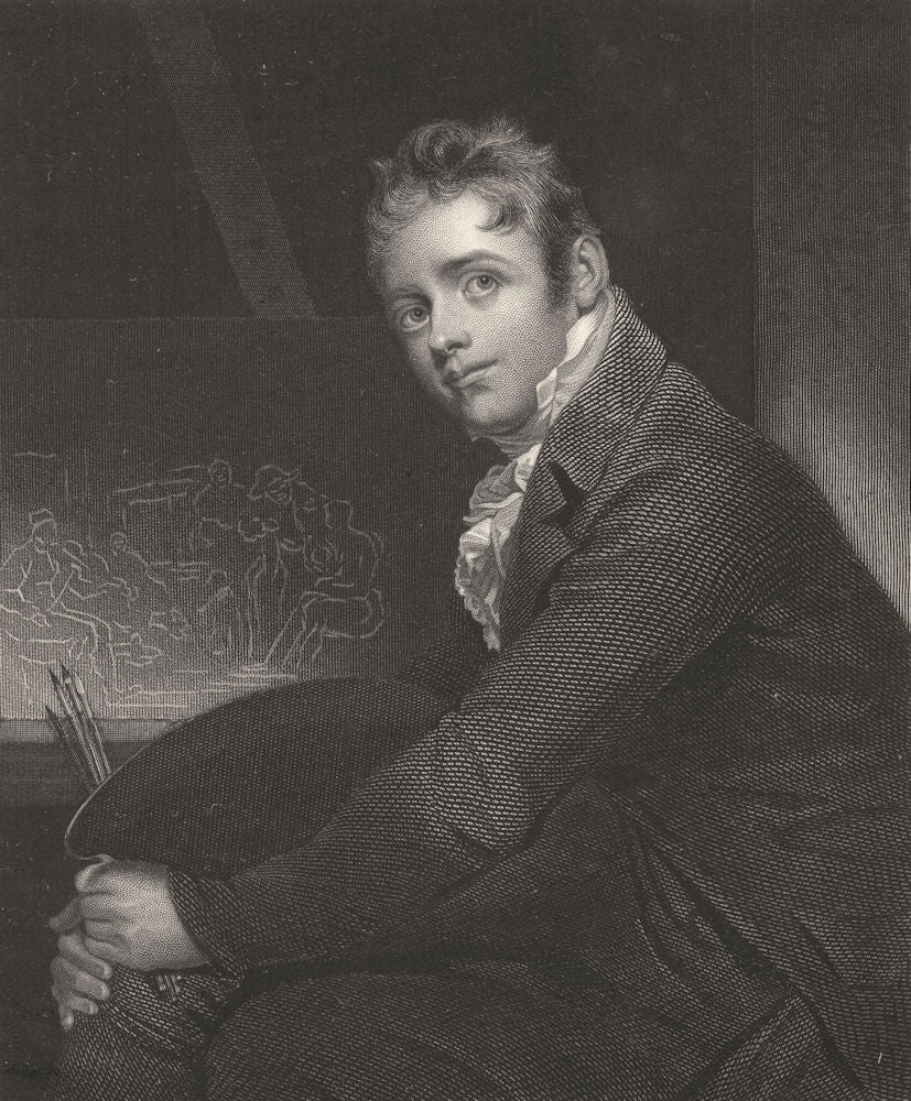 ARTISTS. Sir David Wilkie R. A.  c1840 old antique vintage print picture